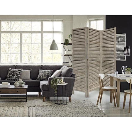Screen Gems 3 Panel Shutter Screen, Grey SG-237 GREY